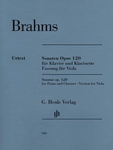 Clarinet Sonata, Op. 120 #1-2 Viola and Piano cover